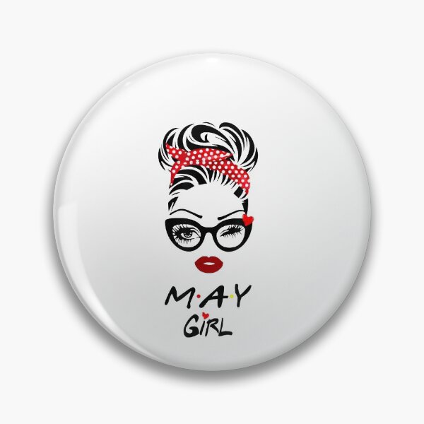 Item preview, May Girl Wink Eye Woman Face Wink Eyes Lady Birthday designed and sold by nancymachado.
