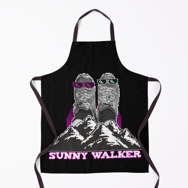 Item preview, Retro Pixel Sunny Walker mountain boots hiking + Alps design designed and sold by emm-j.