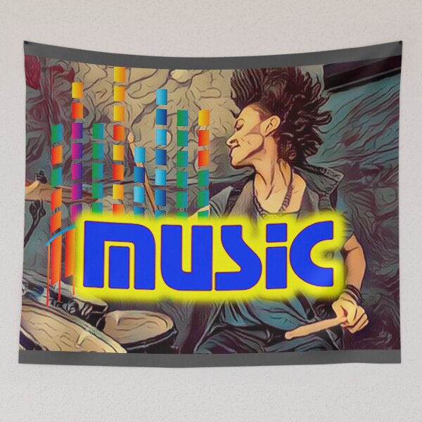 Item preview, Music as an indispensable part of life designed and sold by Iuliia Nerd.
