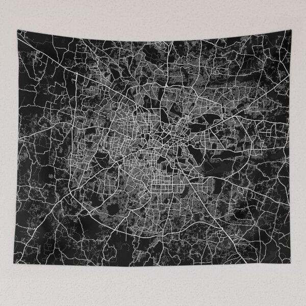 Item preview, Bengaluru City Map of India - Full Moon designed and sold by deMAP.