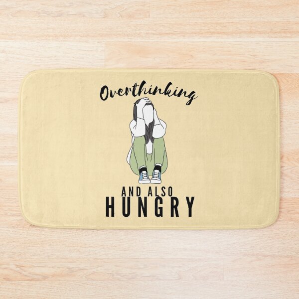 Item preview, Funny Busy Overthinking and also Hungry- black text- lady Version designed and sold by EvaWolf.