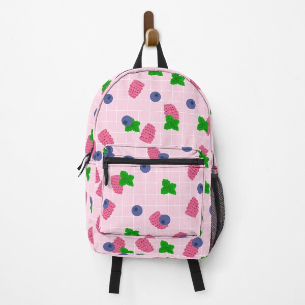 Item preview, Raspberry and Blueberry Pattern on Pink Background designed and sold by kapotka.