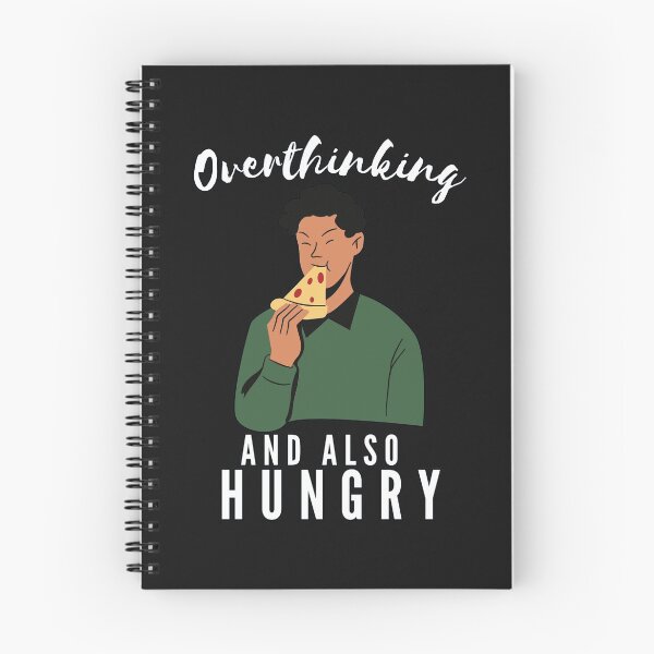 Item preview, Funny Busy Overthinking and also Hungry- White text- Man Version designed and sold by EvaWolf.