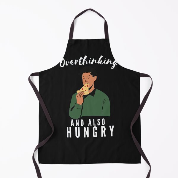 Item preview, Funny Busy Overthinking and also Hungry- White text- Man Version designed and sold by EvaWolf.