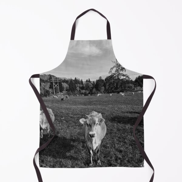 Item preview, A Cow in a Fresh Green Field (black and white edit) designed and sold by Grace Feucht.