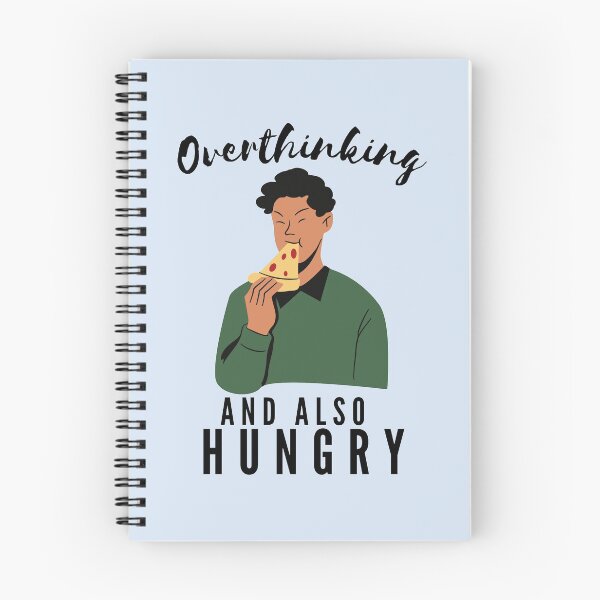 Item preview, Funny Busy Overthinking and also Hungry- Black text- Man Version designed and sold by EvaWolf.