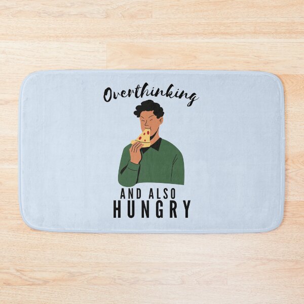 Item preview, Funny Busy Overthinking and also Hungry- Black text- Man Version designed and sold by EvaWolf.