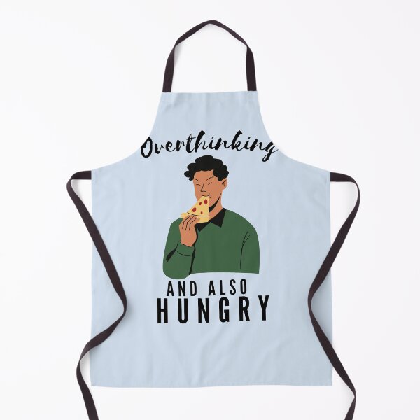 Item preview, Funny Busy Overthinking and also Hungry- Black text- Man Version designed and sold by EvaWolf.