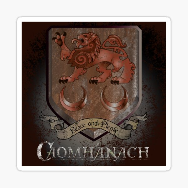 Caomhánach Rusty Shield Sticker