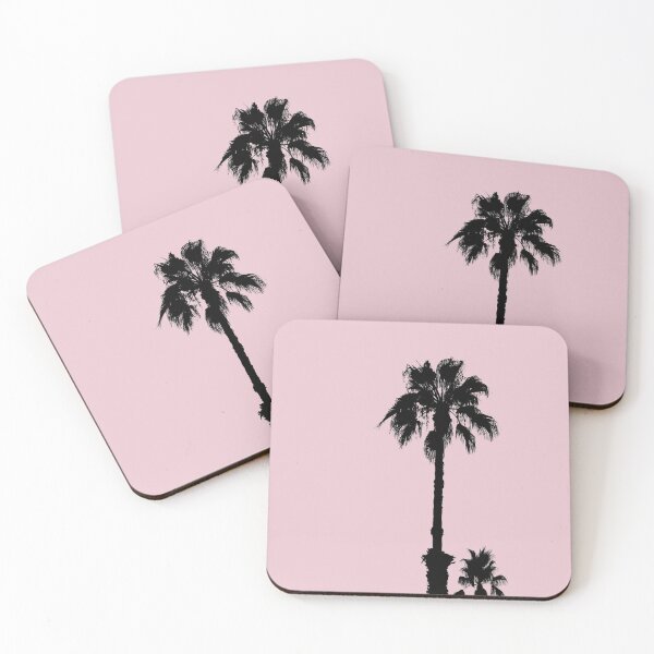 Item preview, Palm Tree Silhouettes On Pink designed and sold by by-jwp.