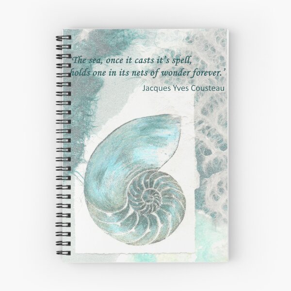 Item preview, 'The sea once it casts it's spell... - Cousteau designed and sold by LisaLeQuelenec.