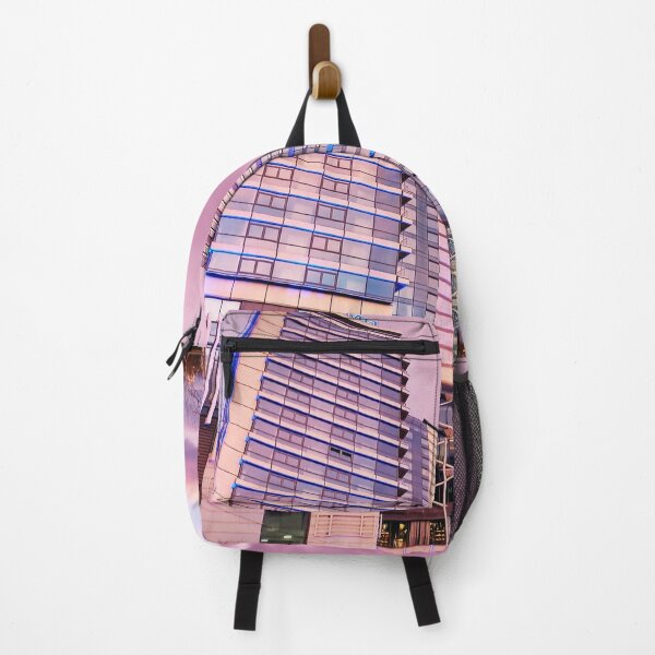Item preview, Big city lights in the pinky sunset sky designed and sold by nelllkata.