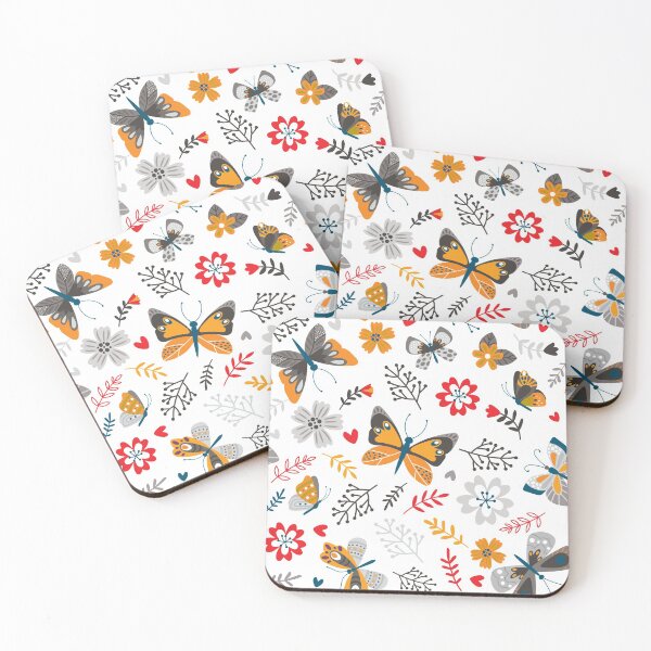 Item preview, Butterflies and Flowers 4 designed and sold by B & K     Store.