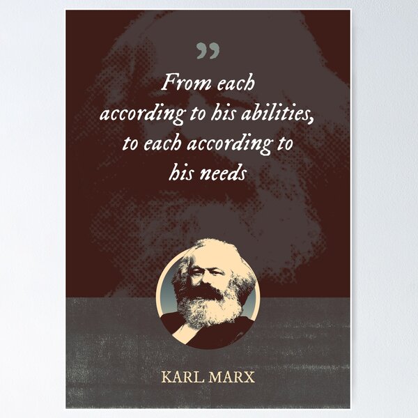 Item preview, Karl Marx - From each according to his abilities, to each according to his needs designed and sold by Syahrasi.