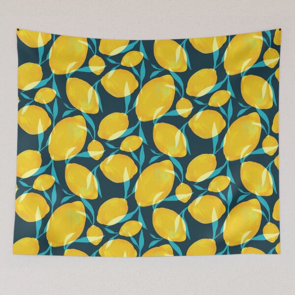 Item preview, LEMON Hand-drawn Seamless Pattern Gorgeous Colourful Fruity designed and sold by AnmeiStudio.