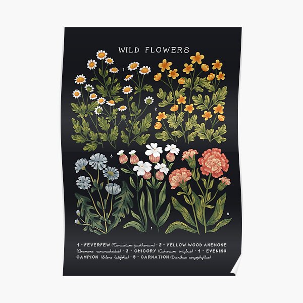 Wild Flowers vol.3 Dark Poster