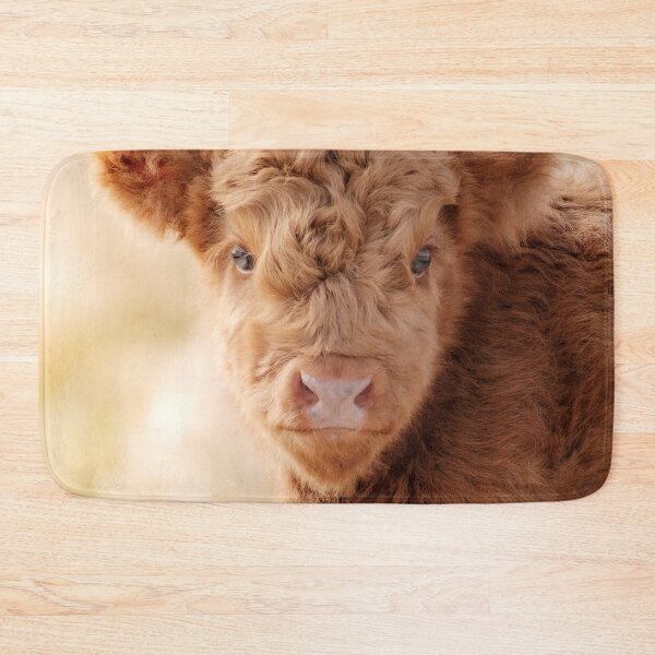 Item preview, Baby Scottish Highlander Photo | Animal Photography | Fluffy Scottish Highland Calf designed and sold by Melissa Peltenburg.