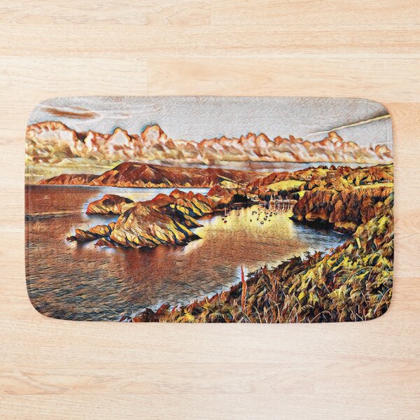 Item preview, Watermouth bay Devon. Golden sun set.  designed and sold by TrippyEarth.