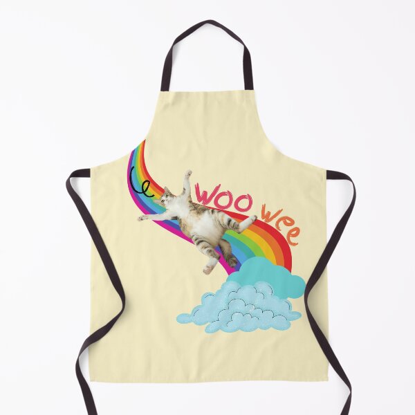Item preview, Woo Wee (Kitty Sliding Down Rainbow) designed and sold by leBoosh-Designs.