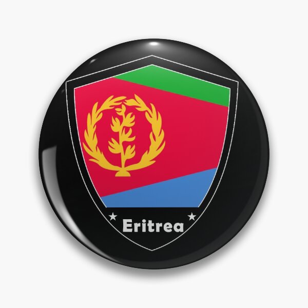 Item preview, Eritrea Flag Badge designed and sold by Gina-Driada.