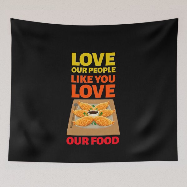 Item preview, Love Our People Like You Love Our Food Stop asian hate designed and sold by BlascoShop.