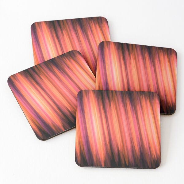 Item preview, Abstract orange-red background with slanted strokes on a dark background designed and sold by ElavatedDesign.