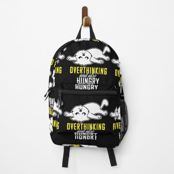 Item preview, overthinking and also hungry, bear designed and sold by Jesar.