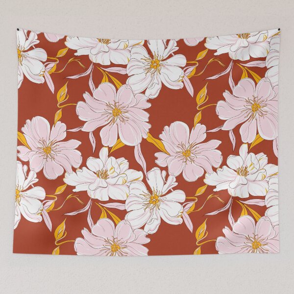Item preview, Peony garden bloom pink red  designed and sold by Milatoo.