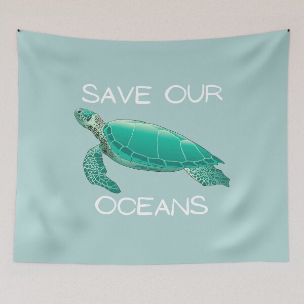 Item preview, Sea Turtle Save Our Oceans designed and sold by WildernessGear.