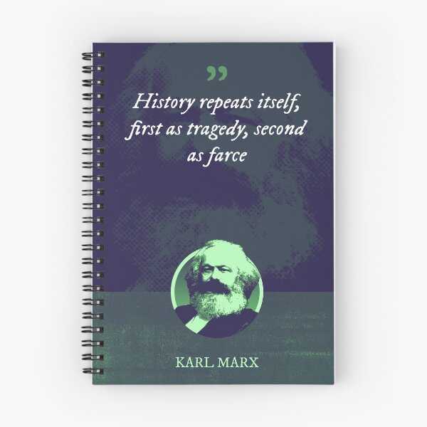 Aperçu de l'œuvre Karl Marx - L'histoire se répète, d'abord comme tragédie, ensuite comme farce créée et vendue par Syahrasi.