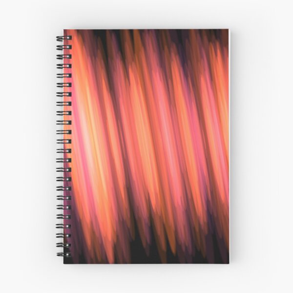Item preview, Abstract orange-red background with slanted strokes on a dark background designed and sold by ElavatedDesign.