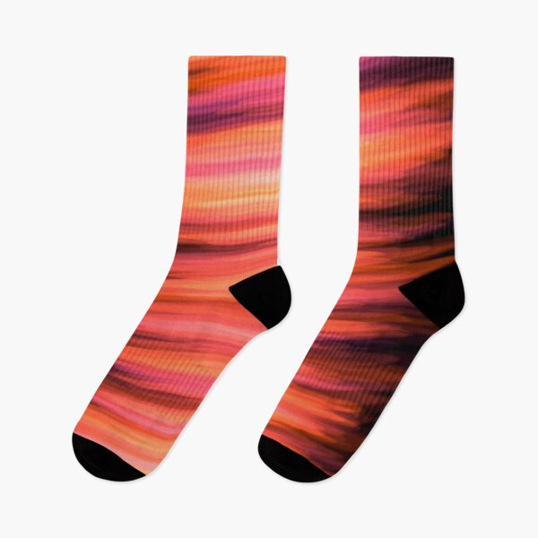 Item preview, Abstract orange-red background with slanted strokes on a dark background designed and sold by ElavatedDesign.