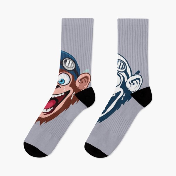 Item preview, Crazy monkey mascot cartoon designed and sold by ESDT.