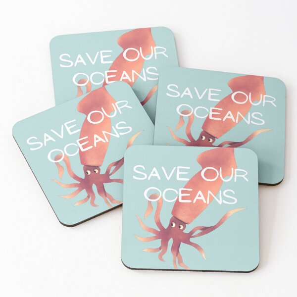 Item preview, Squid Save Our Oceans designed and sold by WildernessGear.