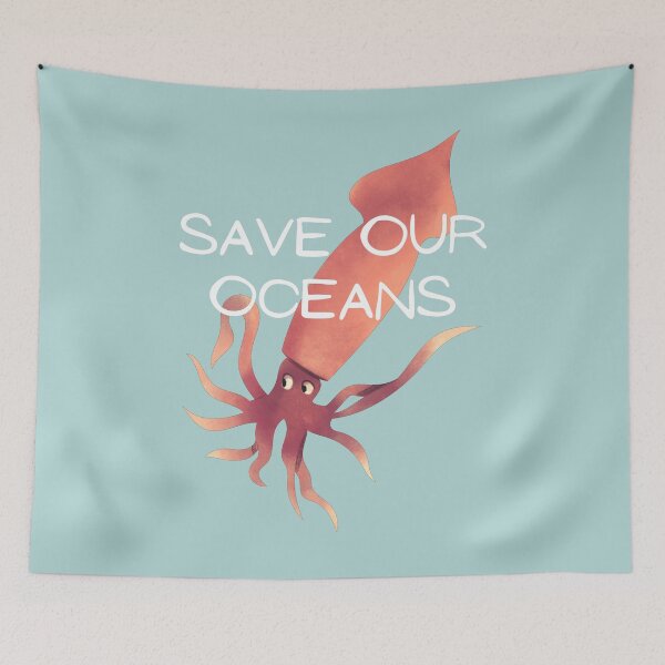Item preview, Squid Save Our Oceans designed and sold by WildernessGear.