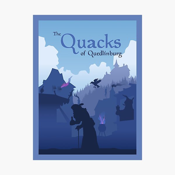 The Quacks of Quedlinburg - Board Games - Minimalist Travel Poster Style - Board Game Art Photographic Print