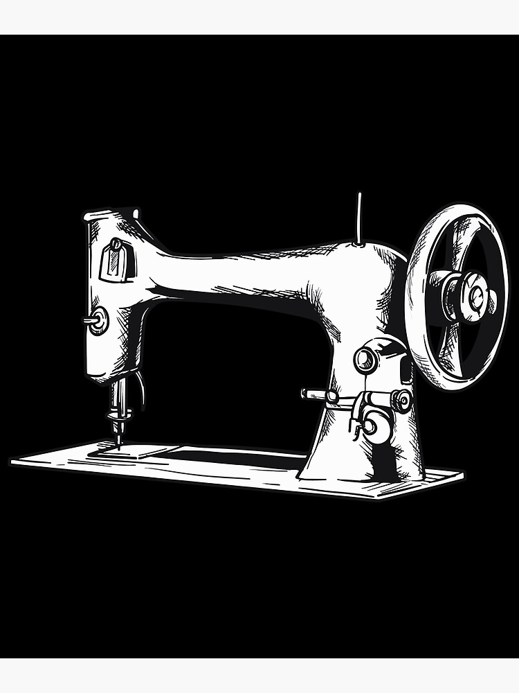 "Vintage Sewing machine quilting Design" Poster by Luxara1 Redbubble