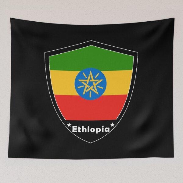 Item preview, Ethiopia Flag Badge designed and sold by Gina-Driada.