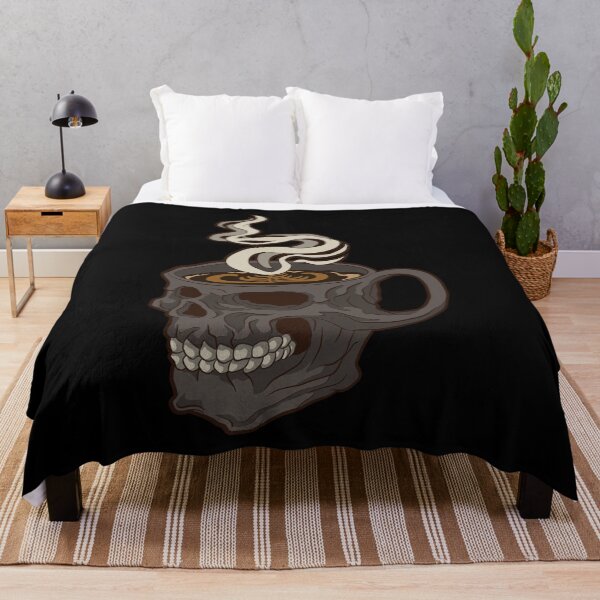 Item preview, Funny Coffee Cup Barista Comic Skull designed and sold by Luxara1.