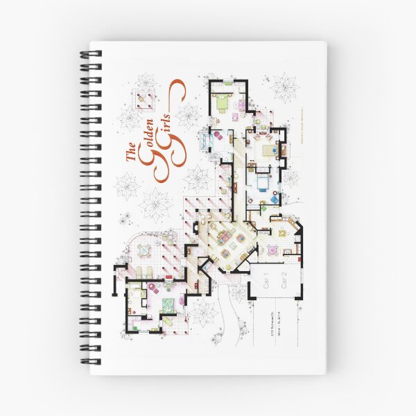 Item preview, Floorplan from THE GOLDEN GIRLS designed and sold by TV Floorplans & More.
