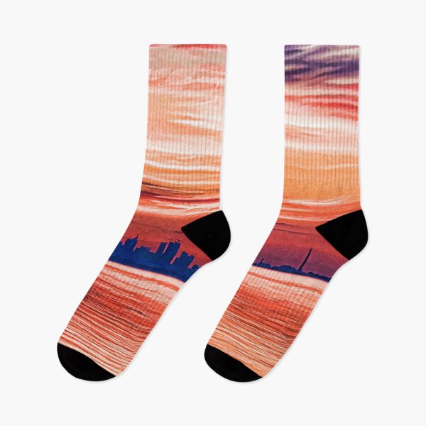 Item preview, Pink and Purple Sunrise – Toronto Skyline Impressions designed and sold by Georgia Mizuleva.