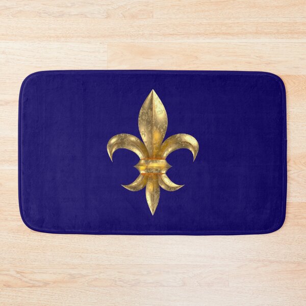 Item preview, Fleur de Lys / Fleur de Lis 3D gold look corroded designed and sold by lathspell.