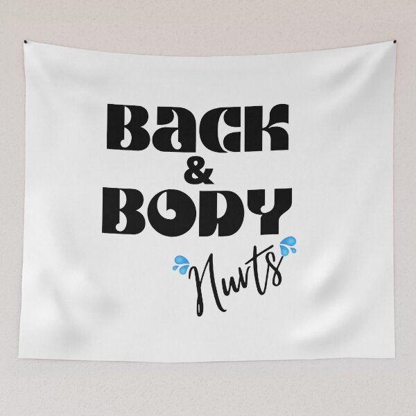 Item preview, Back & Body Hurts Everywhere - Back and Body Hurts All over Funny Quote designed and sold by videogames86.