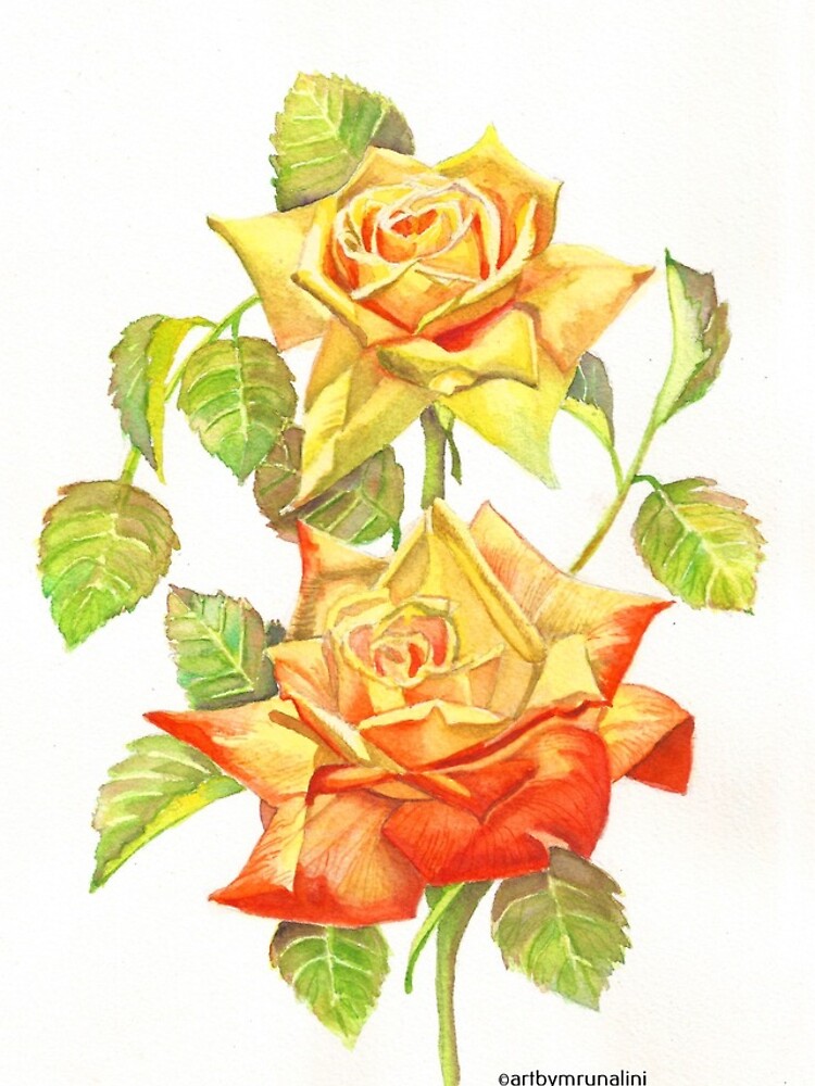 Thumbnail 4 of 4, iPhone Case, Two Yellow Roses designed and sold by mrunal.