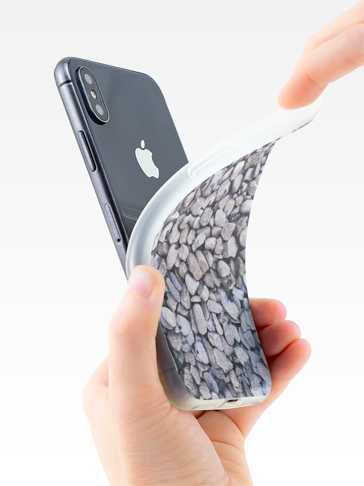 Thumbnail 4 of 5, iPhone Case, Pebbles Pattern designed and sold by Reaisa.