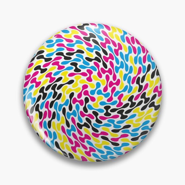 Item preview, CMYK Twisted Metaballs Pattern (White) designed and sold by John Uttley.