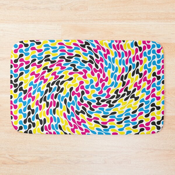 Item preview, CMYK Twisted Metaballs Pattern (White) designed and sold by John Uttley.