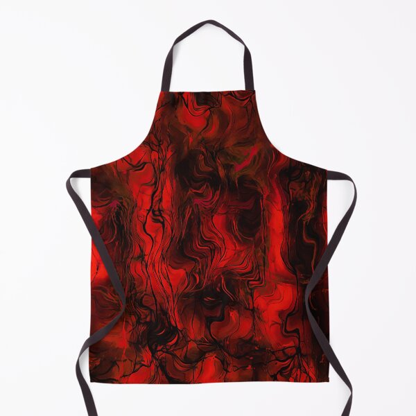 Item preview, Nervous Energy Grungy Abstract Art Red And Black designed and sold by taiche.