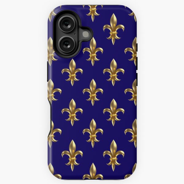 Aperçu de l'œuvre Fleur de Lys / Fleur de Lis Motif aspect or 3D petit créée et vendue par lathspell.