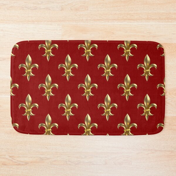 Item preview, Fleur de Lys / Fleur de Lis 3D gold look pattern small designed and sold by lathspell.